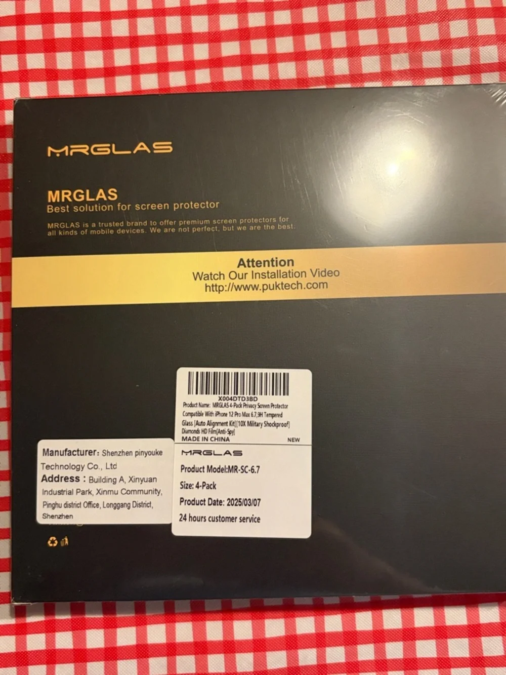 MRGLAS Premium Screen Protector - Apple IPhone 12 Pro Max 4 Pack